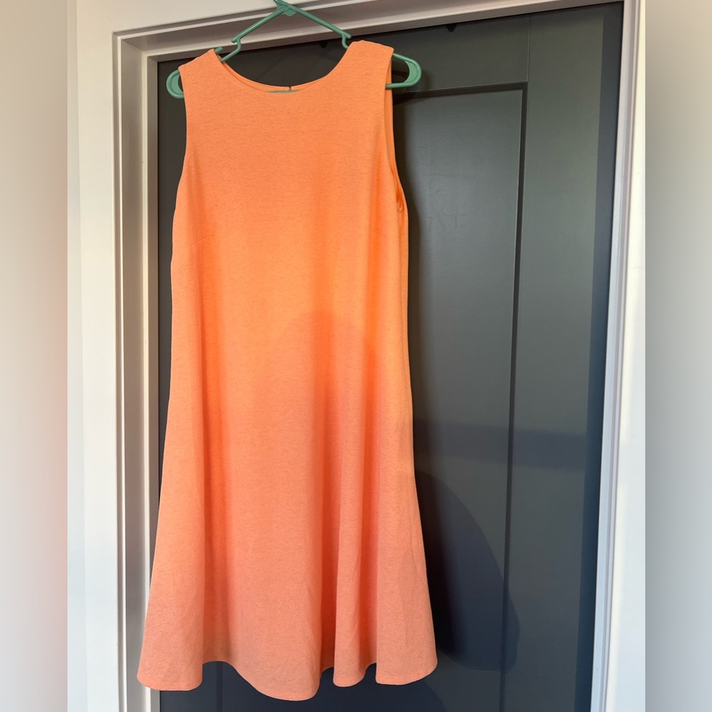 Orange sheath dress